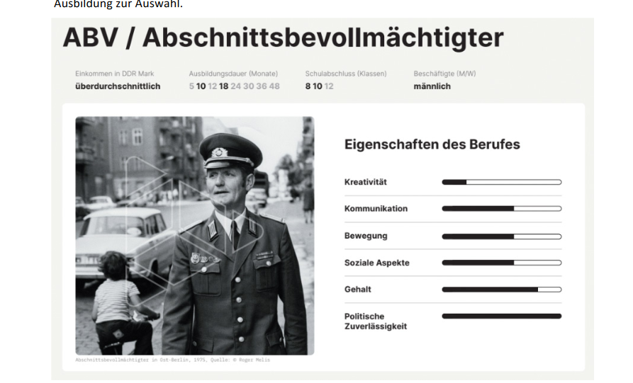 Recherche
Facts & Files recherchierte für das multimediale Online-Projekt DDR BOX zu Berufen in der DDR und den Ausbildungswegen.